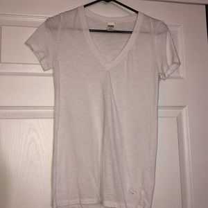 White V-neck T-shirt